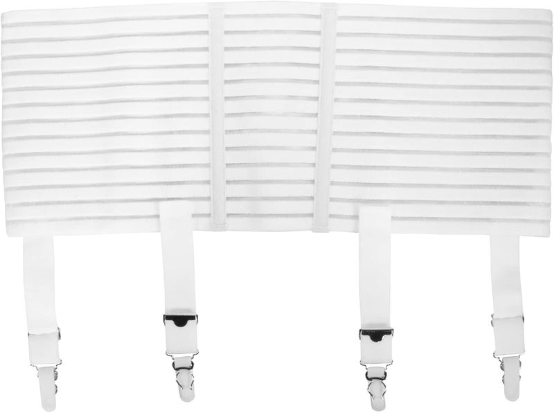 Truform Plus Size Adjustable Garter Belt for Compression Stockings - White, X-Large - Image 1